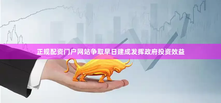 正规配资门户网站争取早日建成发挥政府投资效益